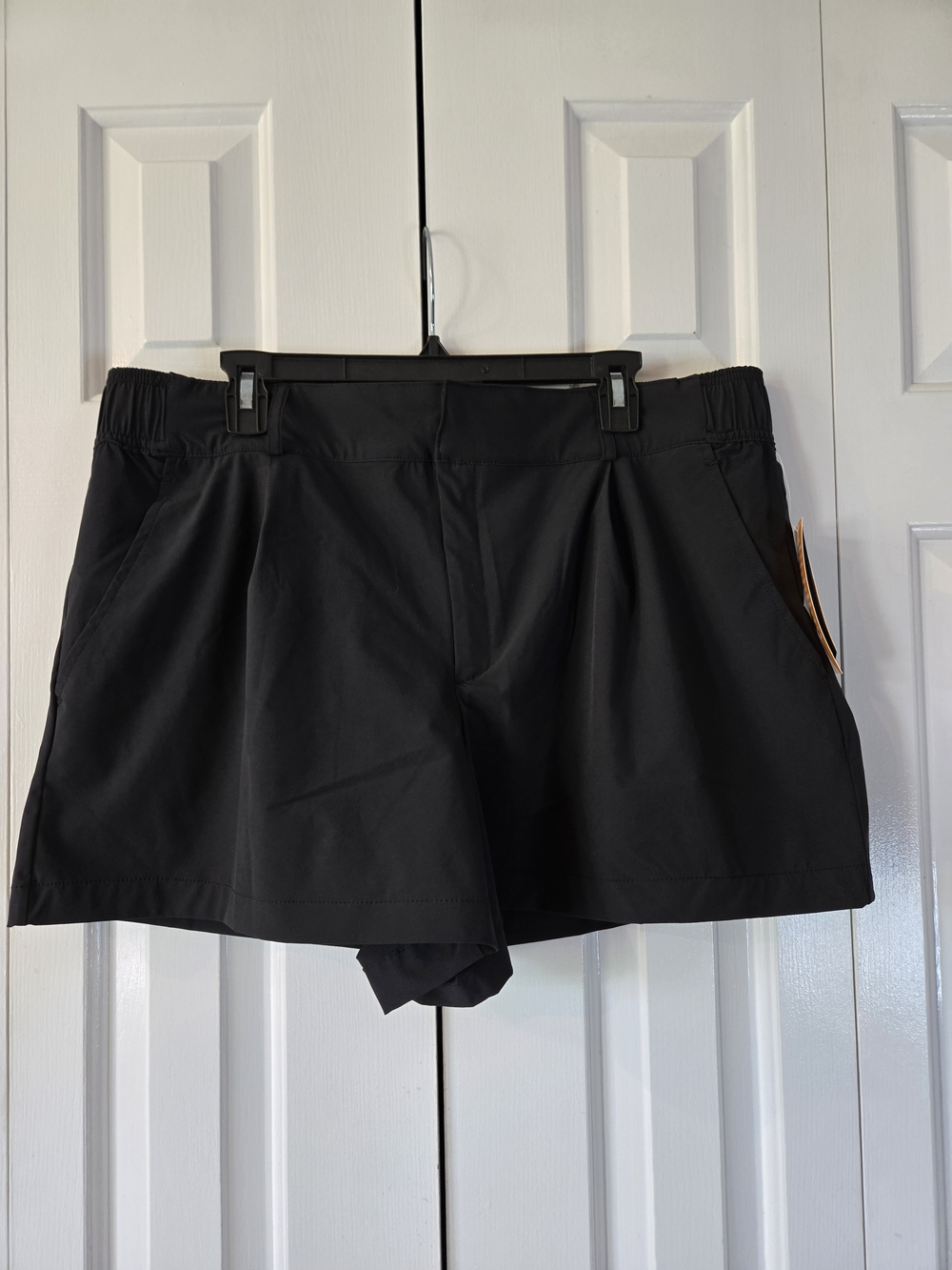 Avia Black Performance Athletic Shorts with Elastic Waistband